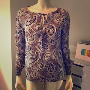 Theory Silk Peasant Top